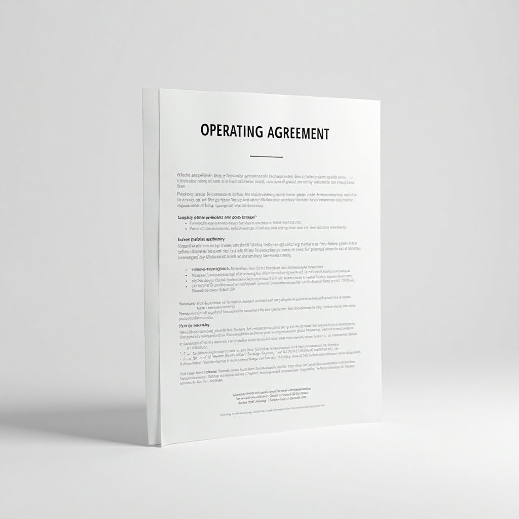 Operating Agreement Template (Customizable)